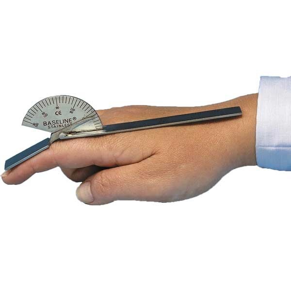 Baseline Plastic Finger Goniometer Joint Angle and Range of Motion Measurer