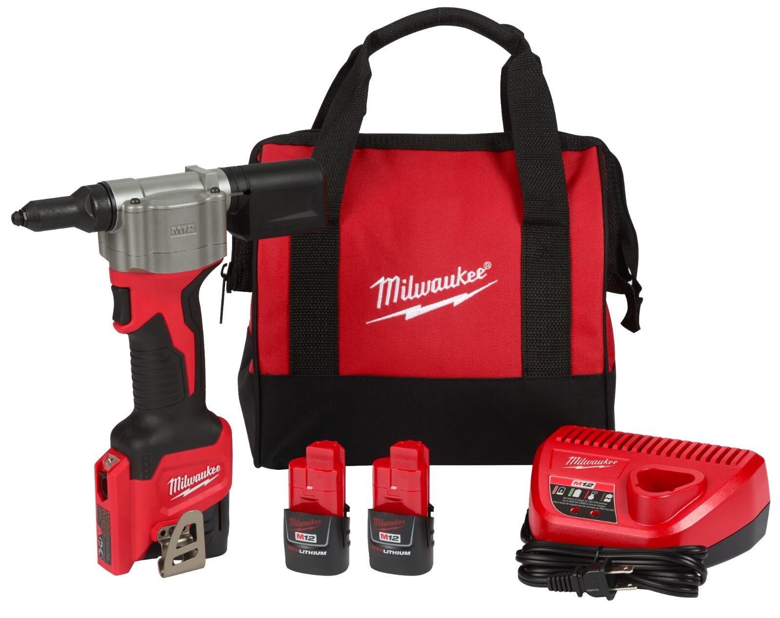 Milwaukee 2550-22 M12 Rivet Tool Kit