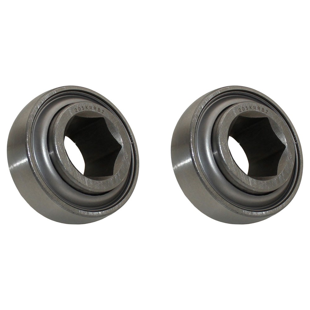 2 of Hex Bore Bearing 7/8" Bore x 2.04" OD x 1" IR Width x 0.59" OR Width
