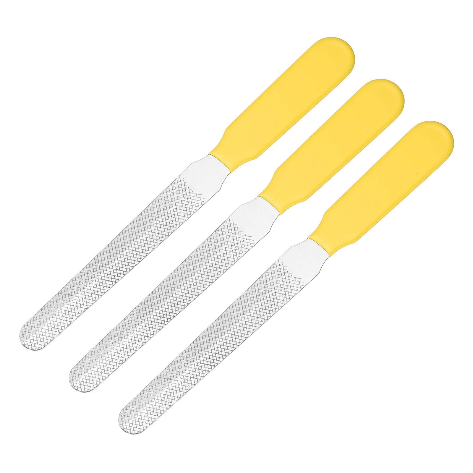5.5x0.6" Stainless Steel Pet Nail File, (Yellow, 3 Pcs)