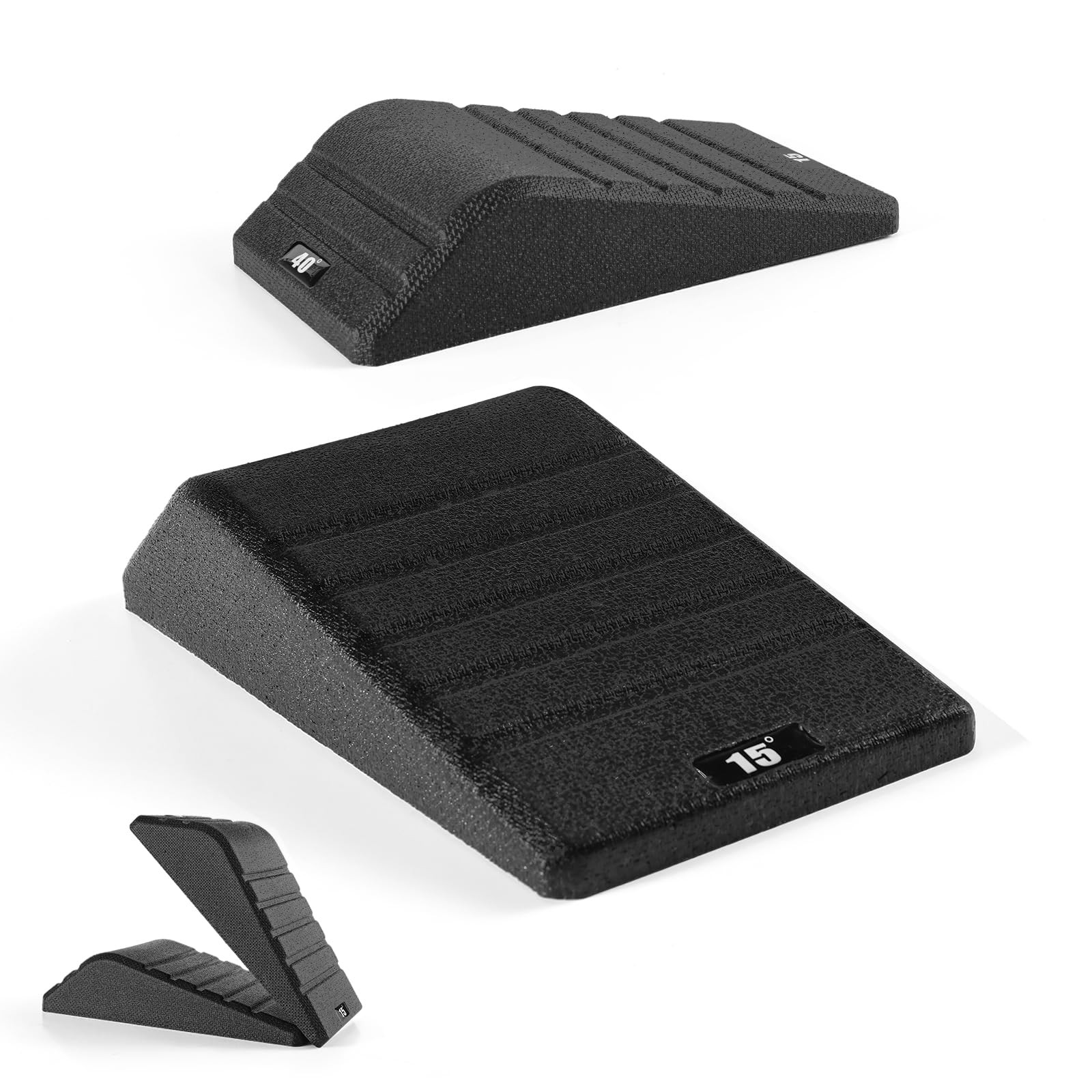Squat Wedge Block 2PCS Non Slip Professional Ramp - 550 LBS Weight Capacity -...