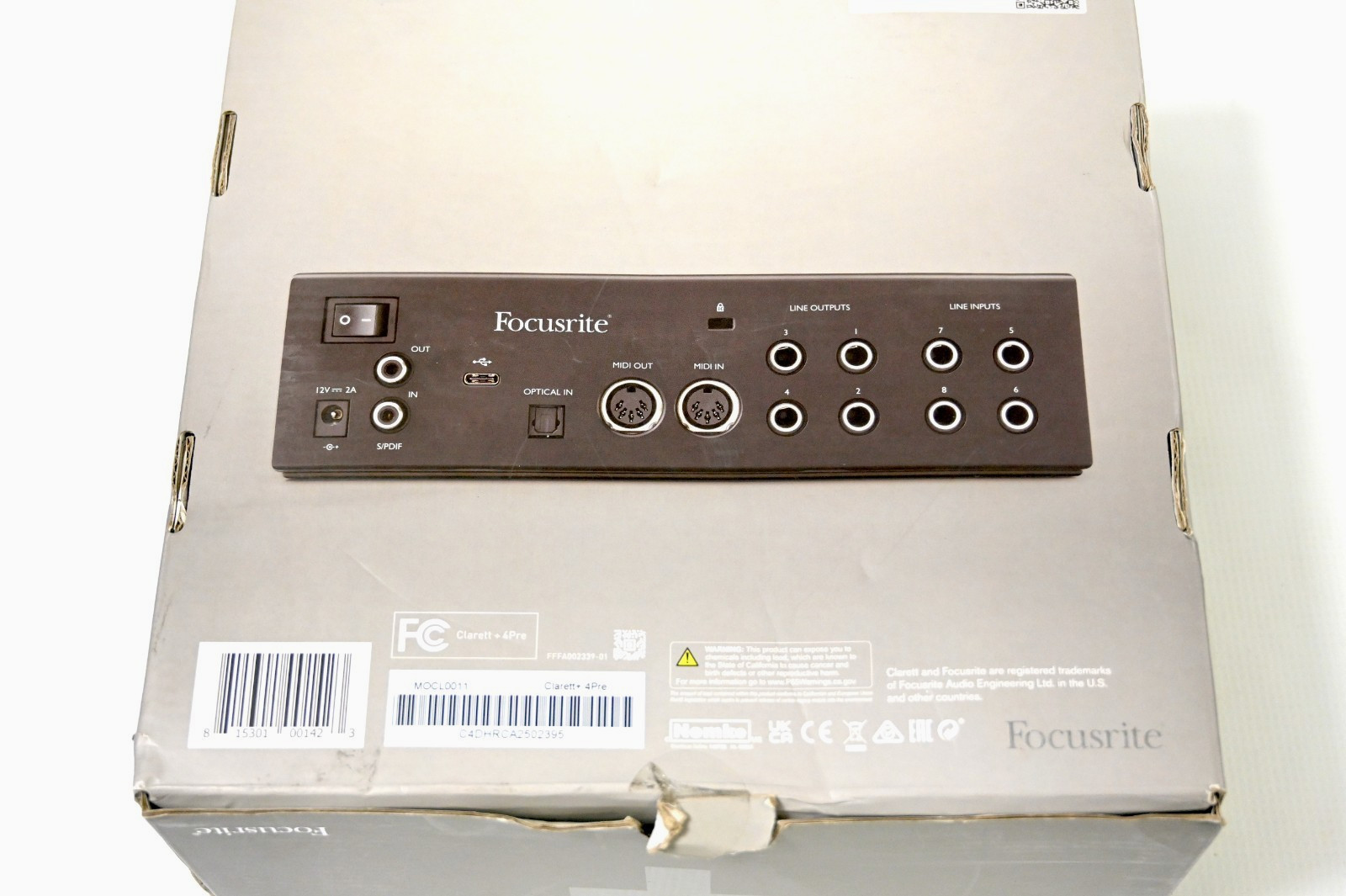 Focusrite Clarett+ 4Pre USB Audio Recording Interface for PC and Mac BRAND NEW