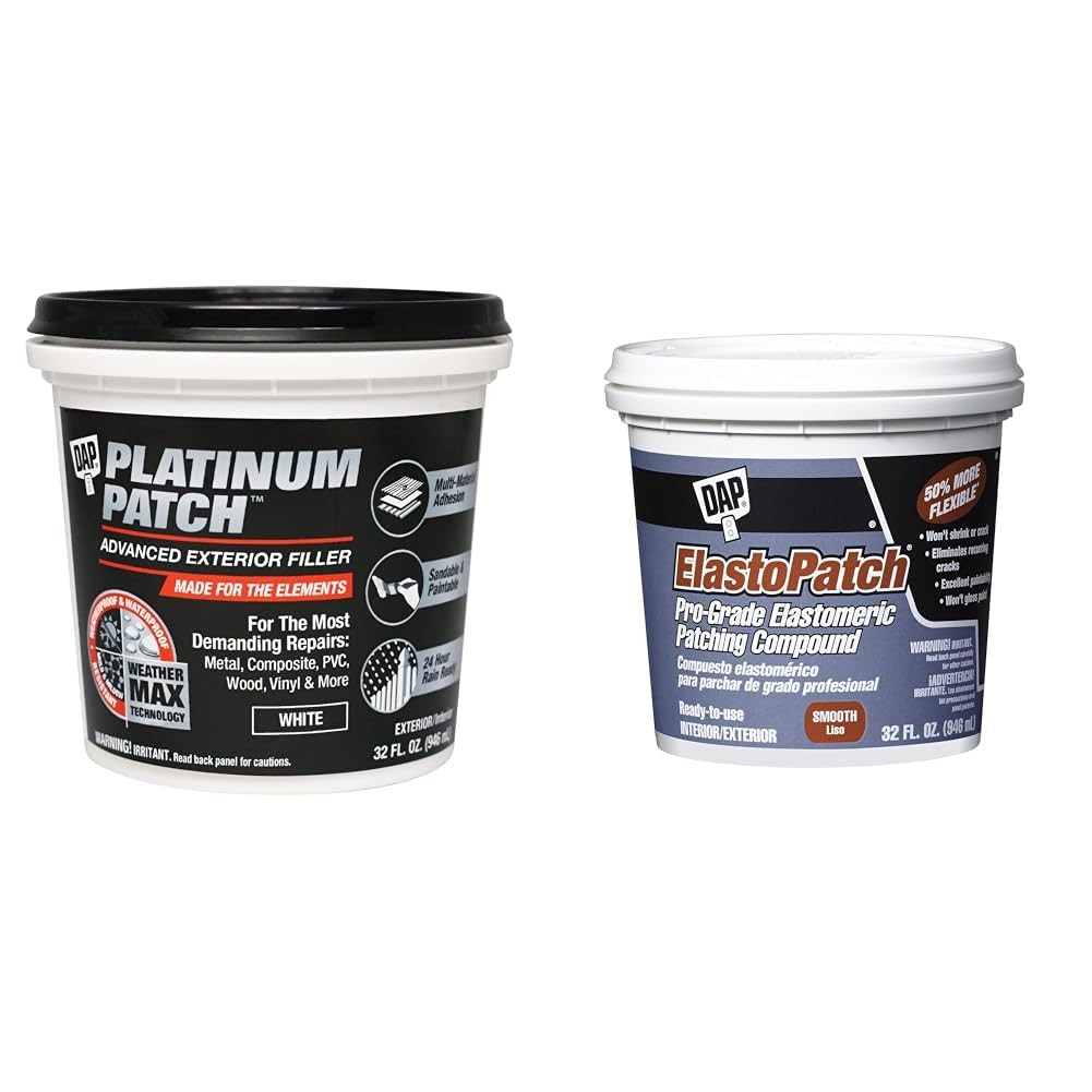 DAP 7079818787 Platinum Patch Advanced Qt Raw Building 1 quarts, White