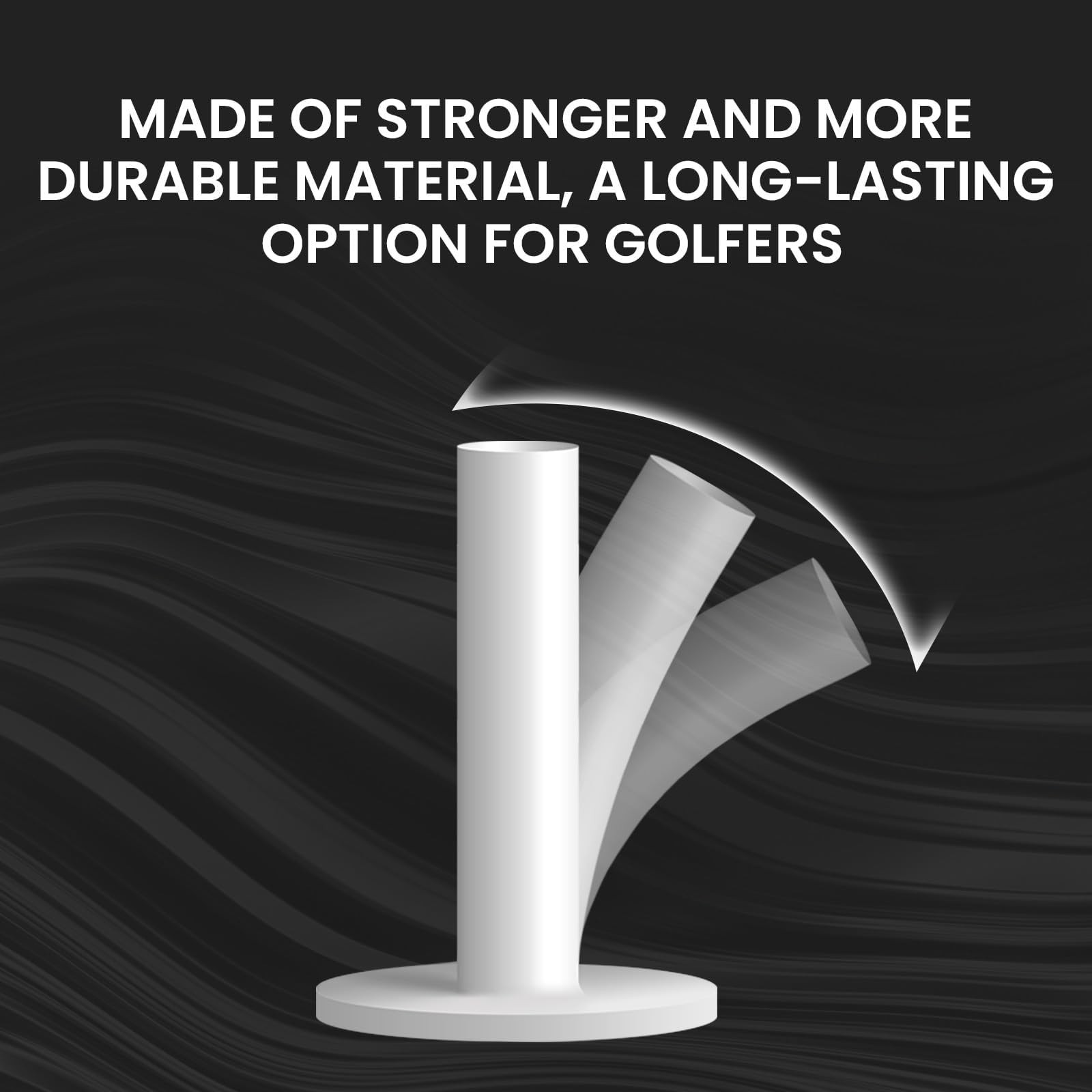 FINGER TEN Golf Rubber Tees for Practice Mat 3/4 Pack | Mat compatible rubber...