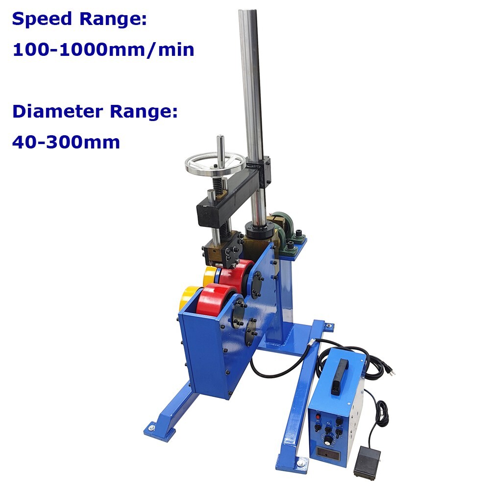 300KG/660lbs Welding Tank Turning Rolls Stand Pressure Type Industrial 110V 120W