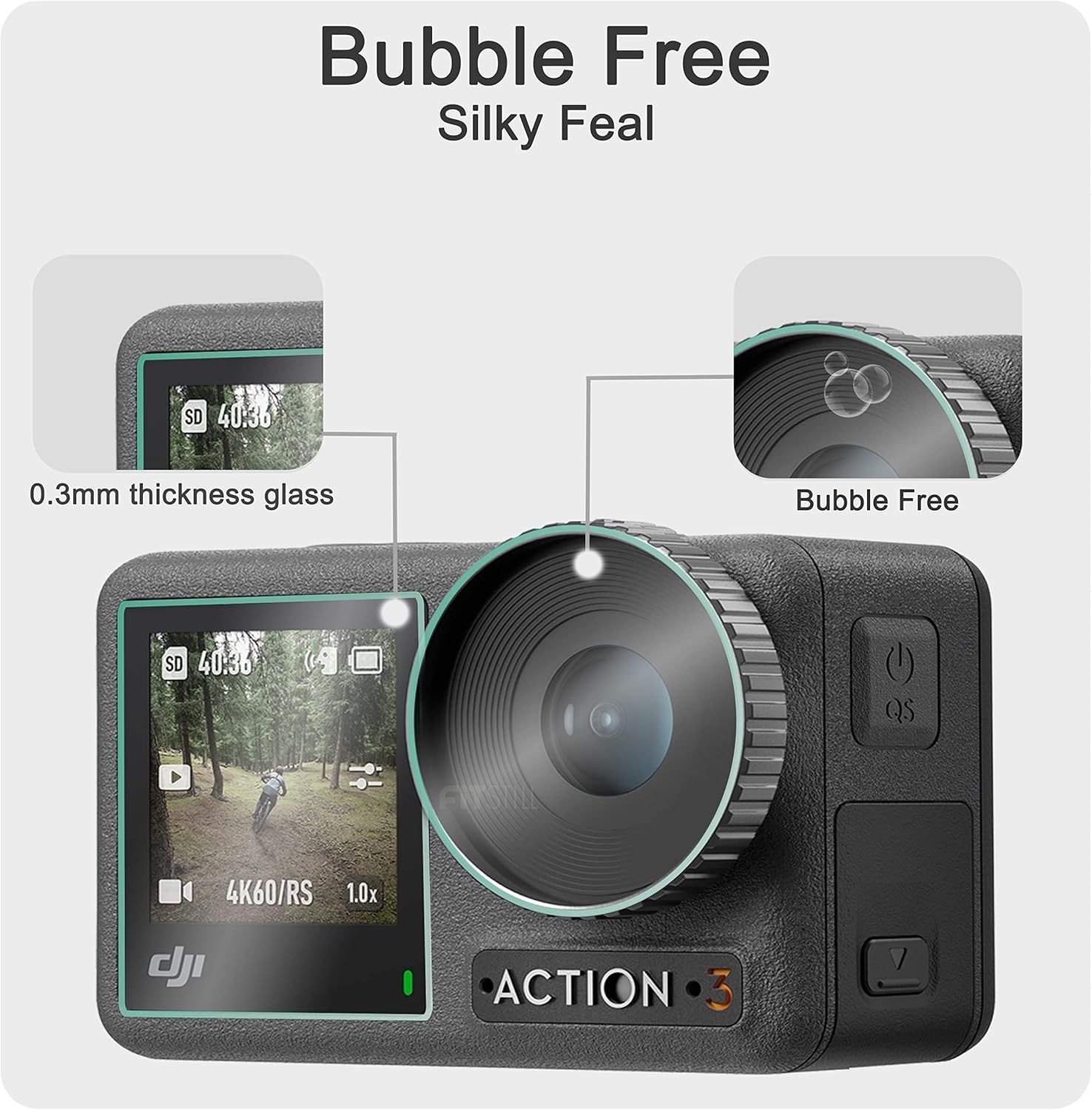 Comprehensive 10PCS Action Camera Protector Kit with Silicone Cap - Bubble Free