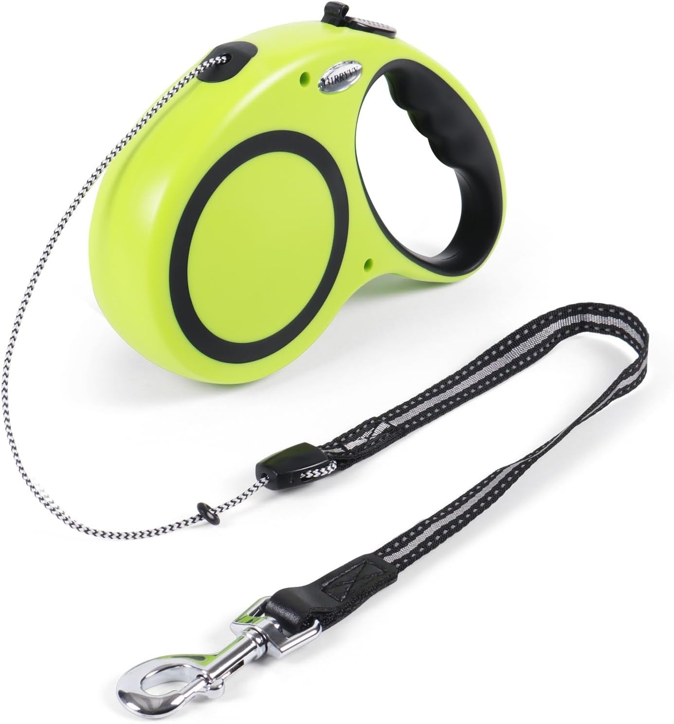 30FT Retractable Dog Leash 30 FT，360° Tangle-Free 360"L x 1.7"W, Green