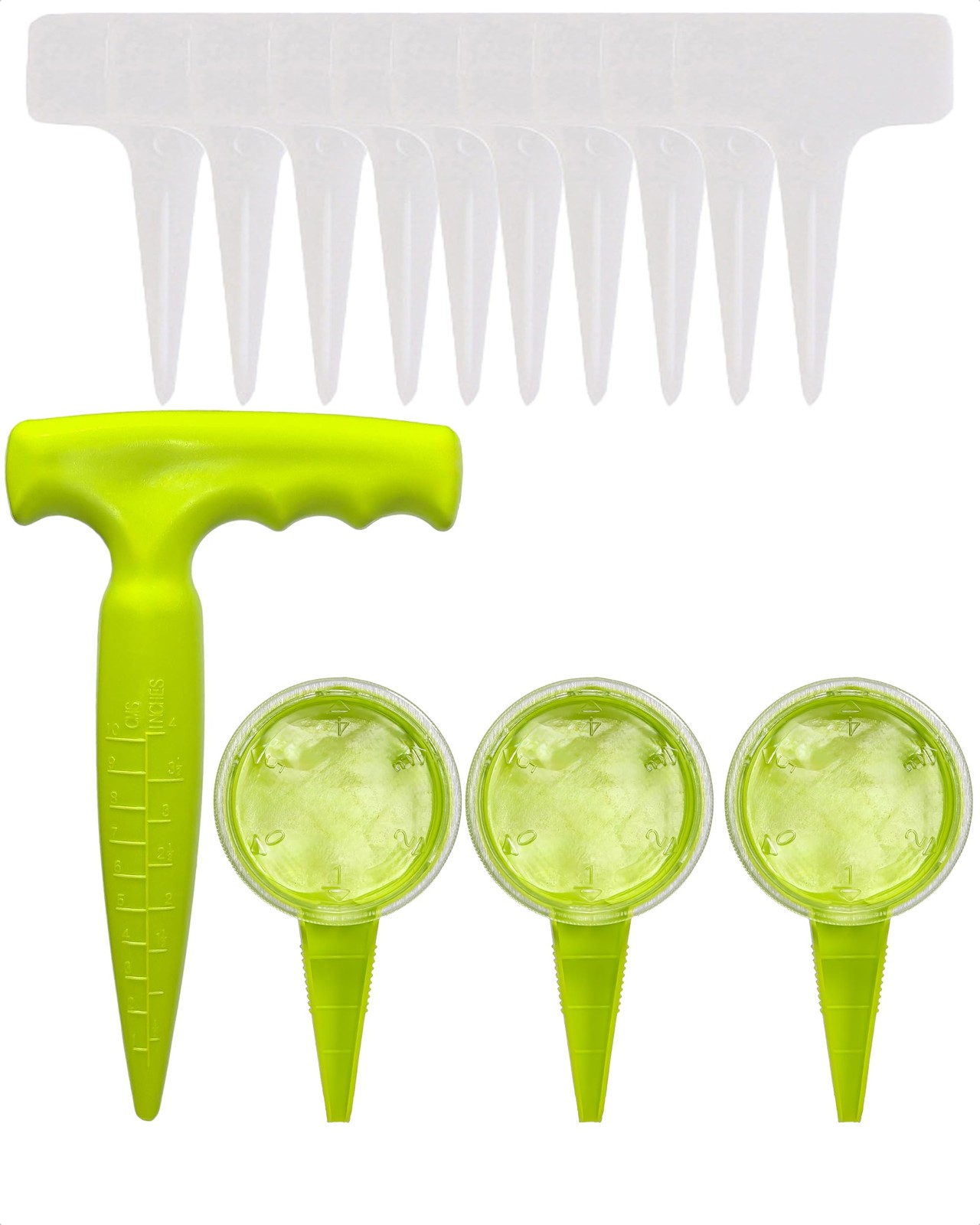 Seed Spreader & Planter Tool with Dibber, Seed Dispenser, Handheld Manual Gar...