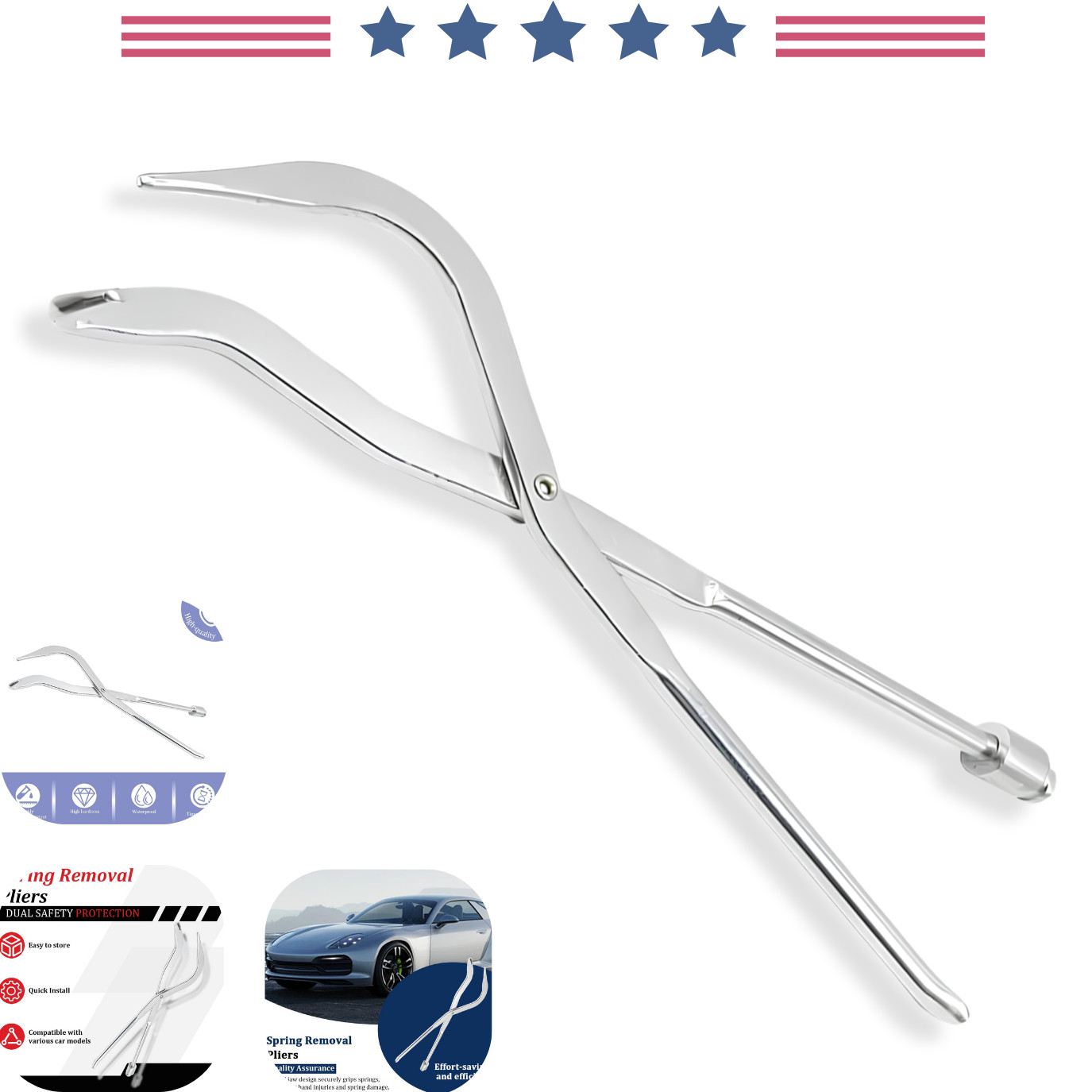 Drum Brake Return Spring Dual-End Pliers Removal and Installation Tool