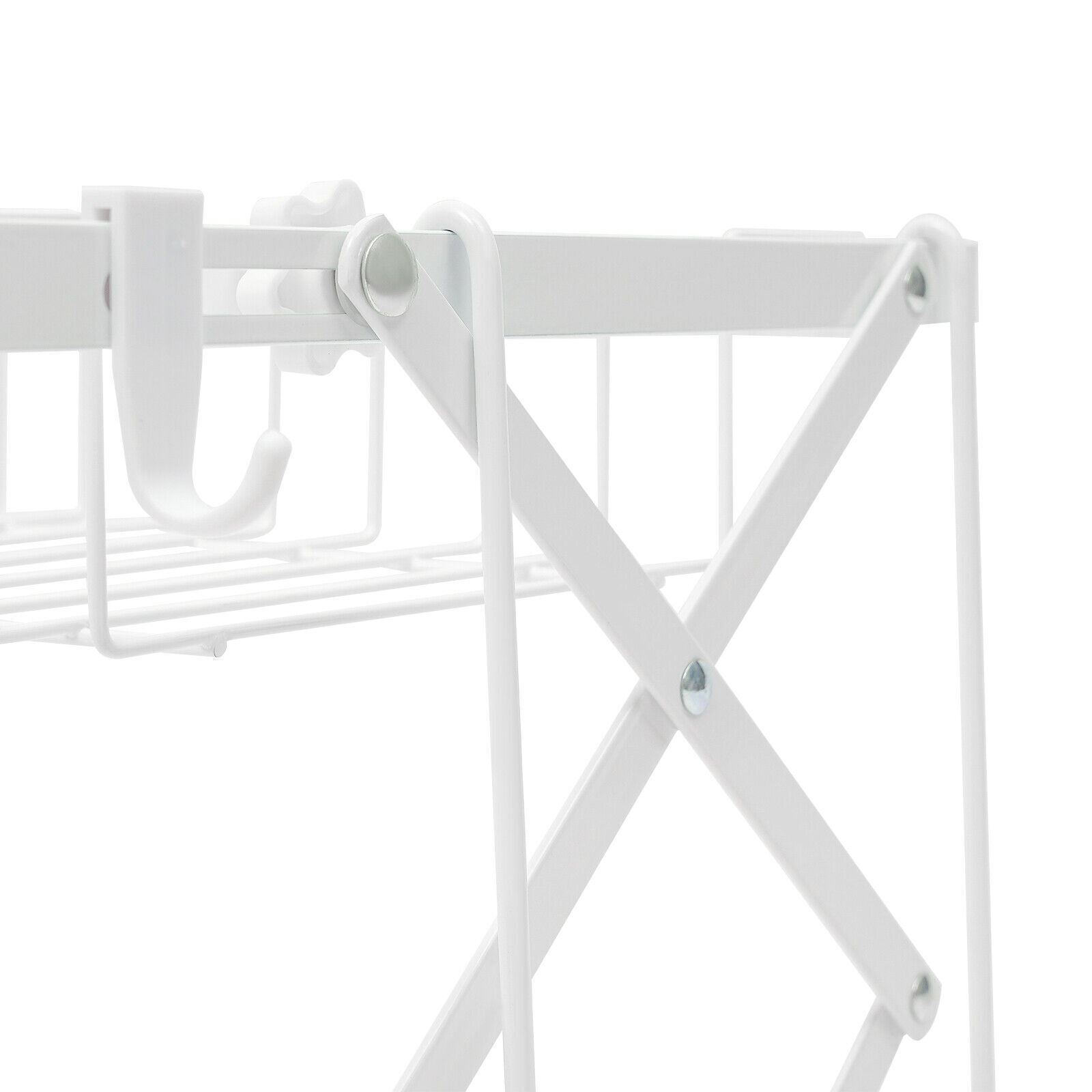 2 Tier Dish Drying Rack for Kitchen, Foldable Dish Drying Rack, Dish Drying Rack