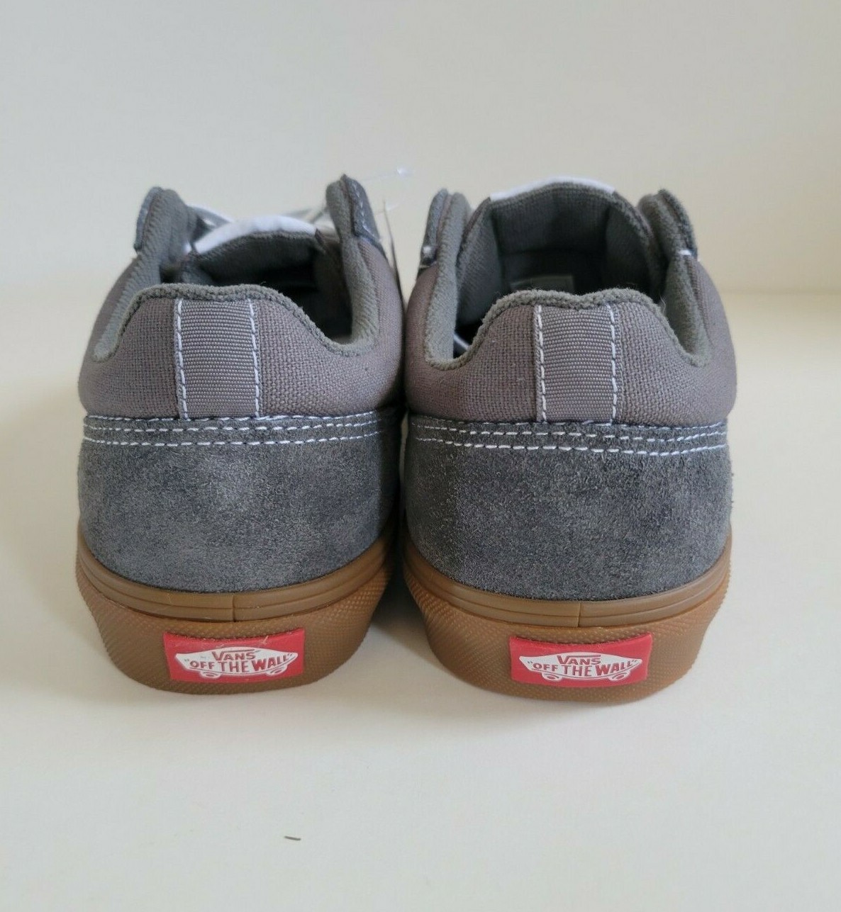 Vans Seldan Gray and Brown Suede Sneakers Men's Size 7.5