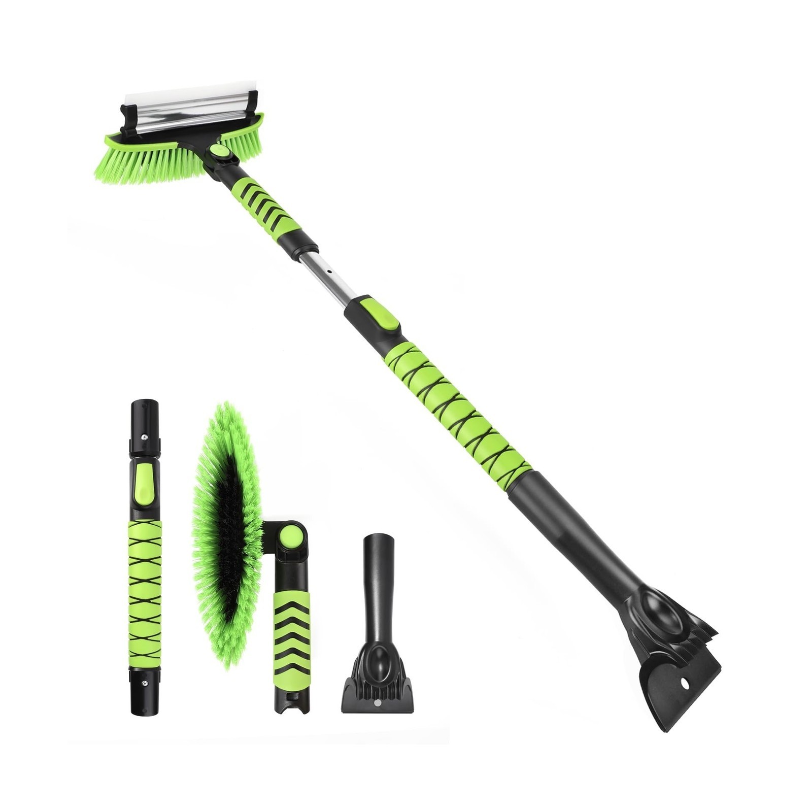 Yougfin 43" Ice Scraper for Car Windshield, Snow Brush with Squeegee, 3 in 1 ...