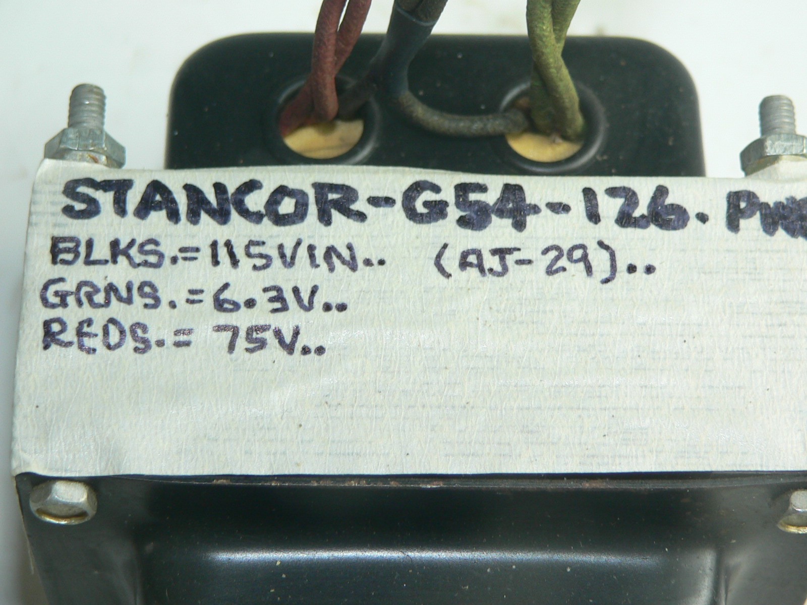1 Stancor G54-126 Power Transformer--Tests good