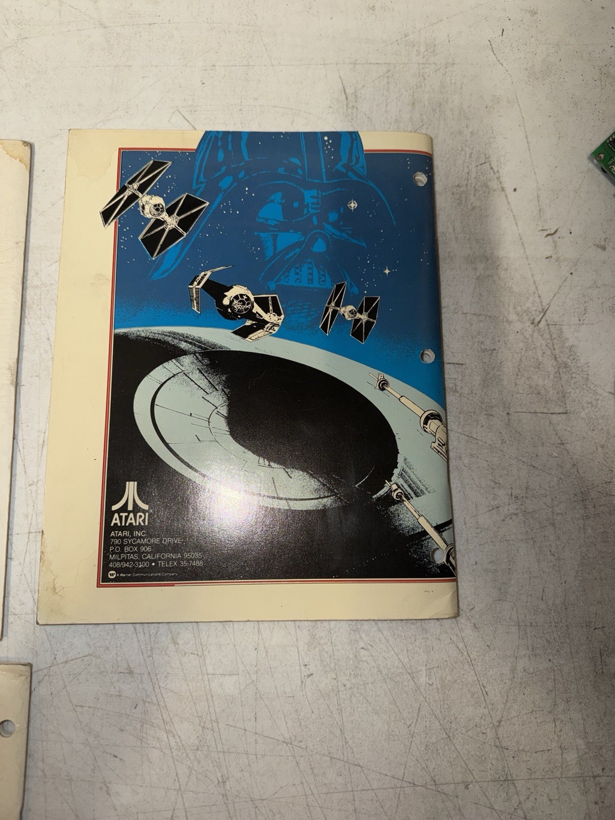 Original Atari Star Wars Arcade Operators Manual, Schematics Package & Monitor