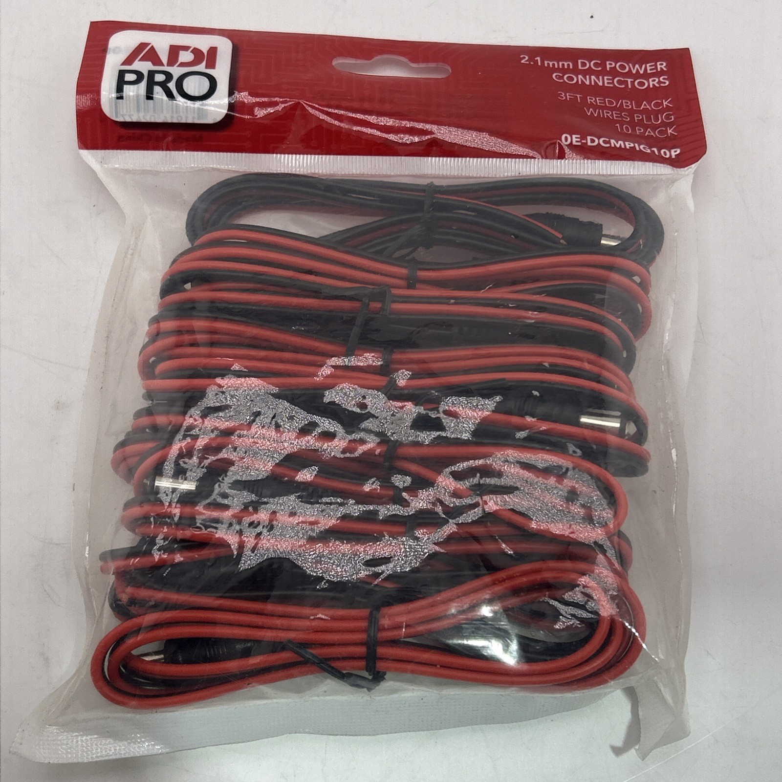 10-Pack ADI PRO 0E-DCMPIG10P 2.1mm DC Power Plug, Male