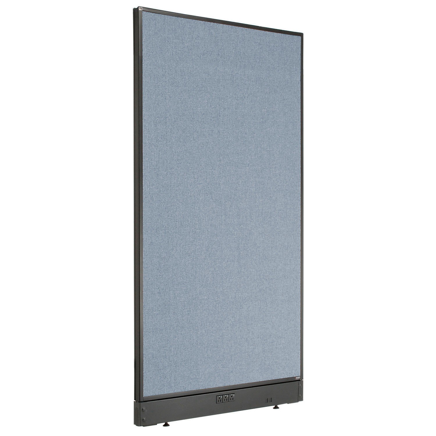 36-1/4"W x 64"H Electric Office Partition Panel Blue