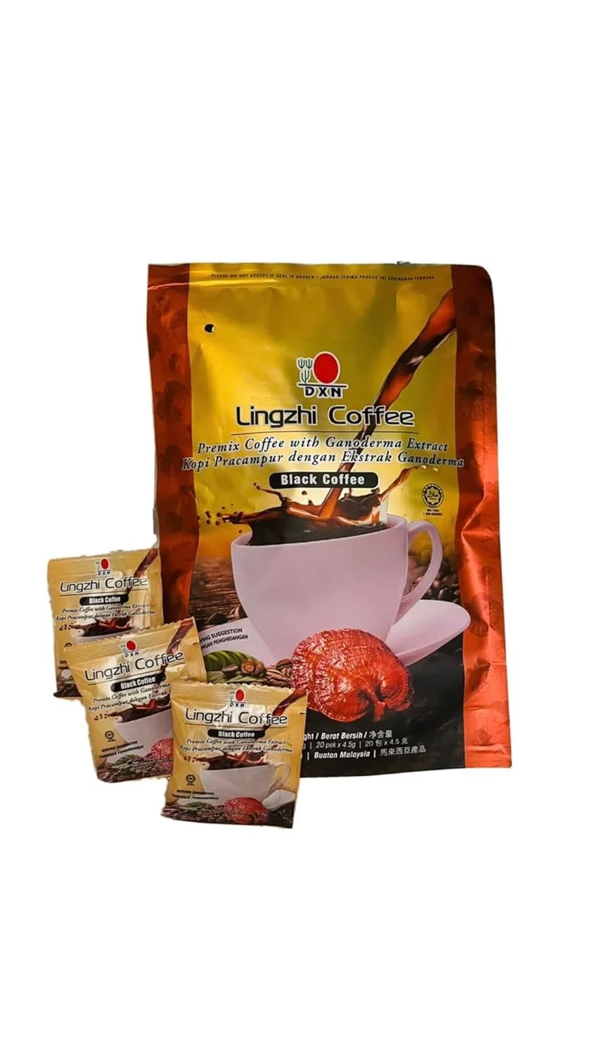 DXN Lingzhi Black Coffee 3 in 1 Instant Coffee Mix 20 Sachets