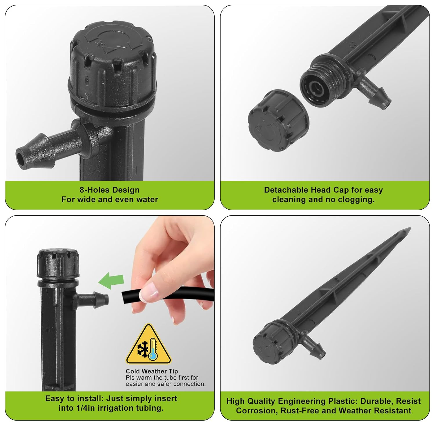 60Pcs Drip Irrigation Emitters Irrigation Drippers Adjustbale Drip Emitters | 36