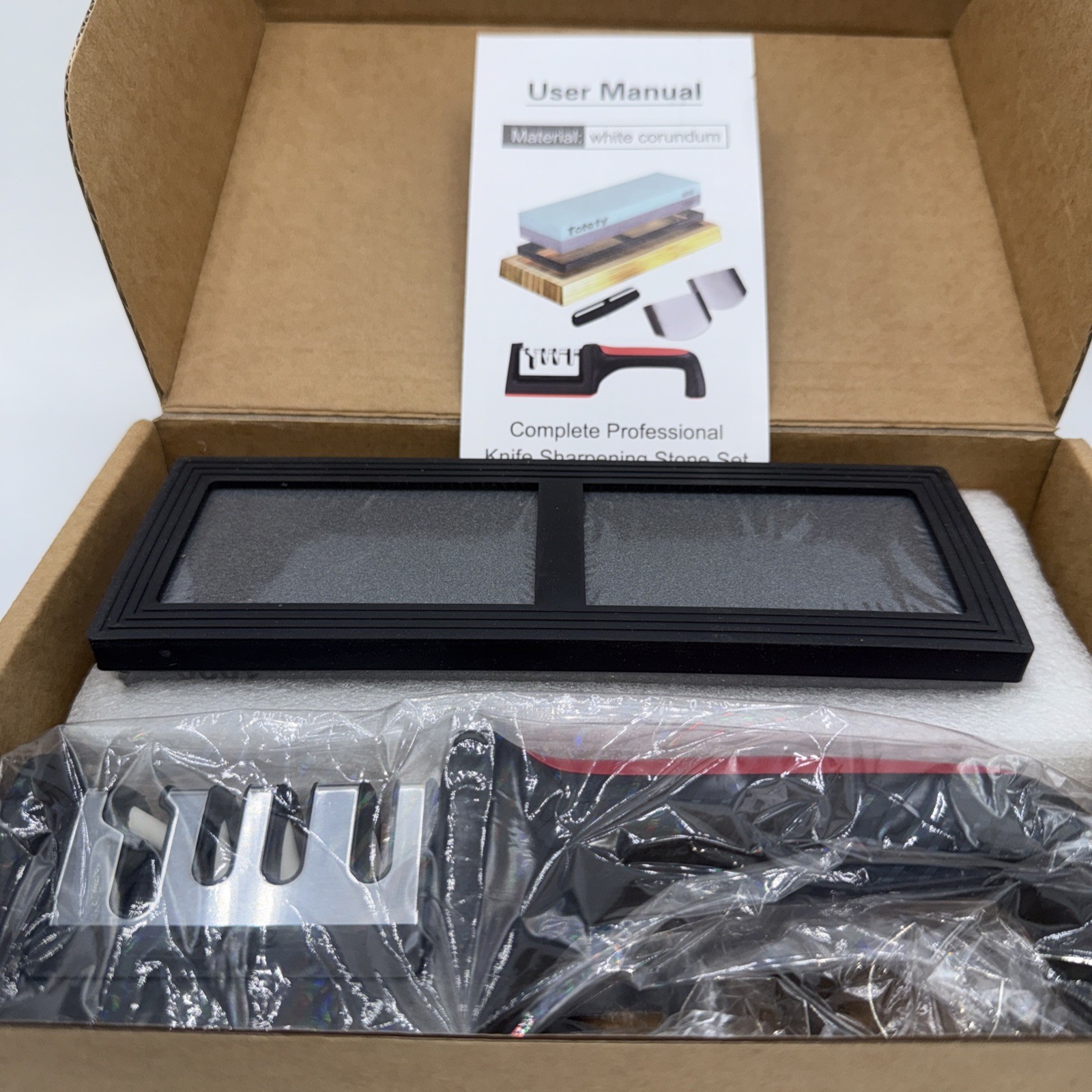 Totety Premium Whitestone Knife Sharpener Kit. New In box.
