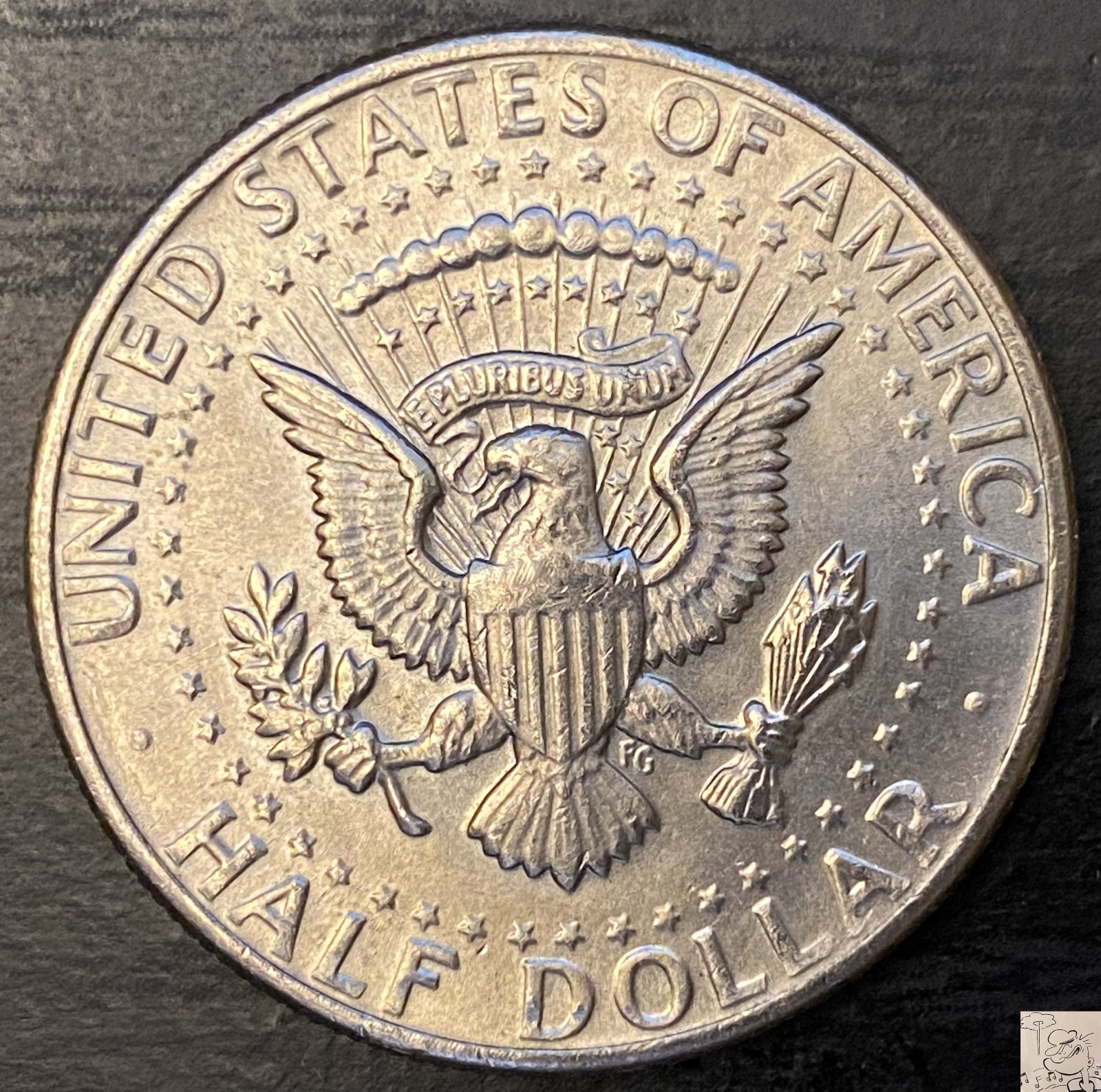 1971 & 1971-D Kennedy Half Dollars 50c - Minor Strike Through Error (79)
