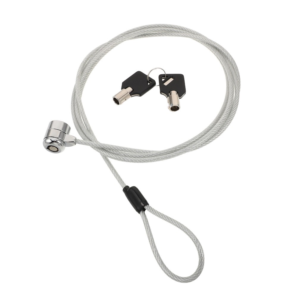 Reusable Zinc Alloy Laptop Cable Lock with Key Portable Home Security Device