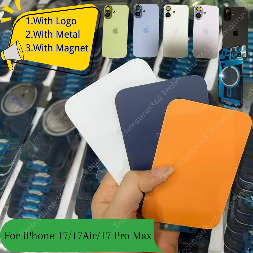 Lot Back Glass Replacement Metal & Magnet For iPhone 17/17Air/17 Pro/17 Pro Max