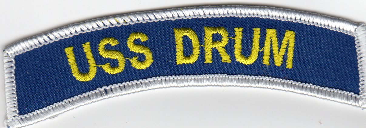 USS Drum Rocker BC Patch Cat No C7019