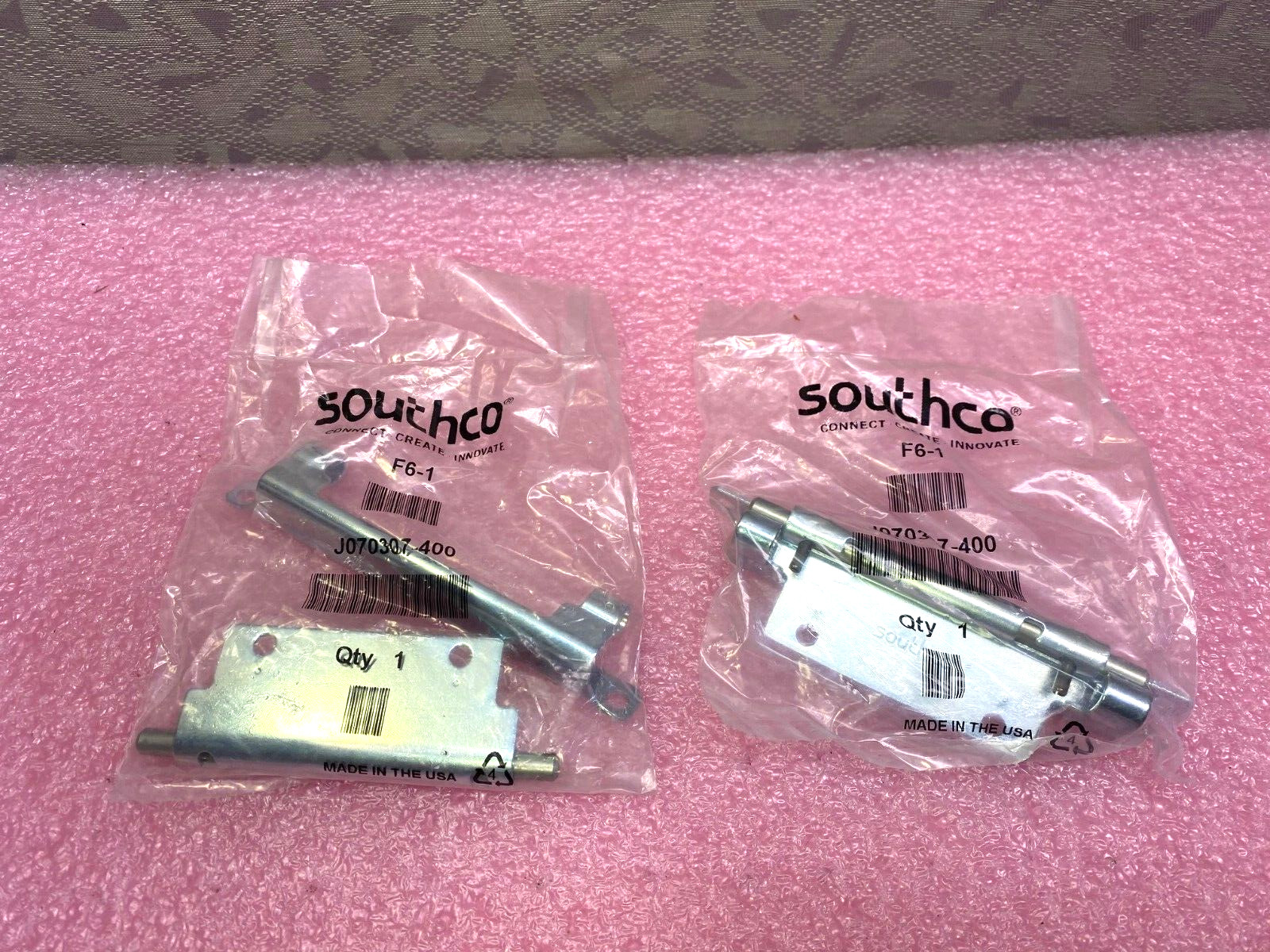 LOT OF 2 SOUTHCO F6-1 STEEL CONCEALED DOOR REMOVAL HINGE