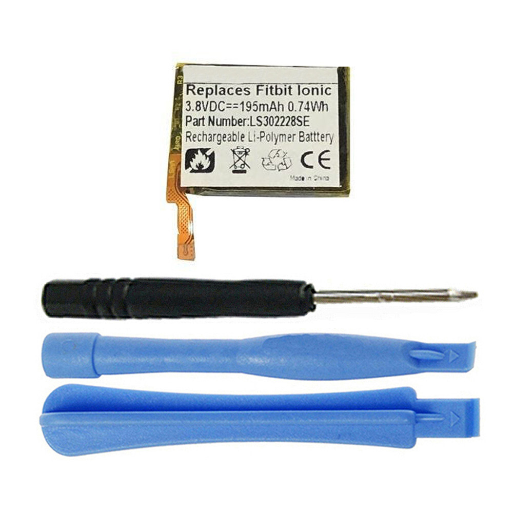 Fitbit Ionic FB503 Smart Fitness Watch Battery Replacement LSSP302228SE 195mAh