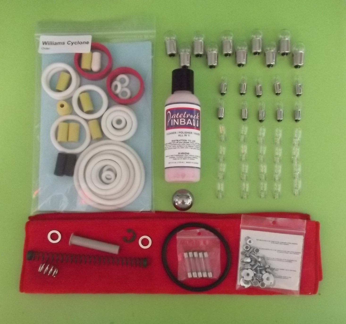 1988 Williams Cyclone Pinball Machine Maintenance Tune Up Kit