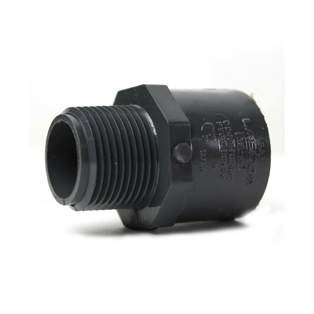 Thrifco 8213178 1 Inch Slip x Threaded SCH 80 PVC Male Adapter