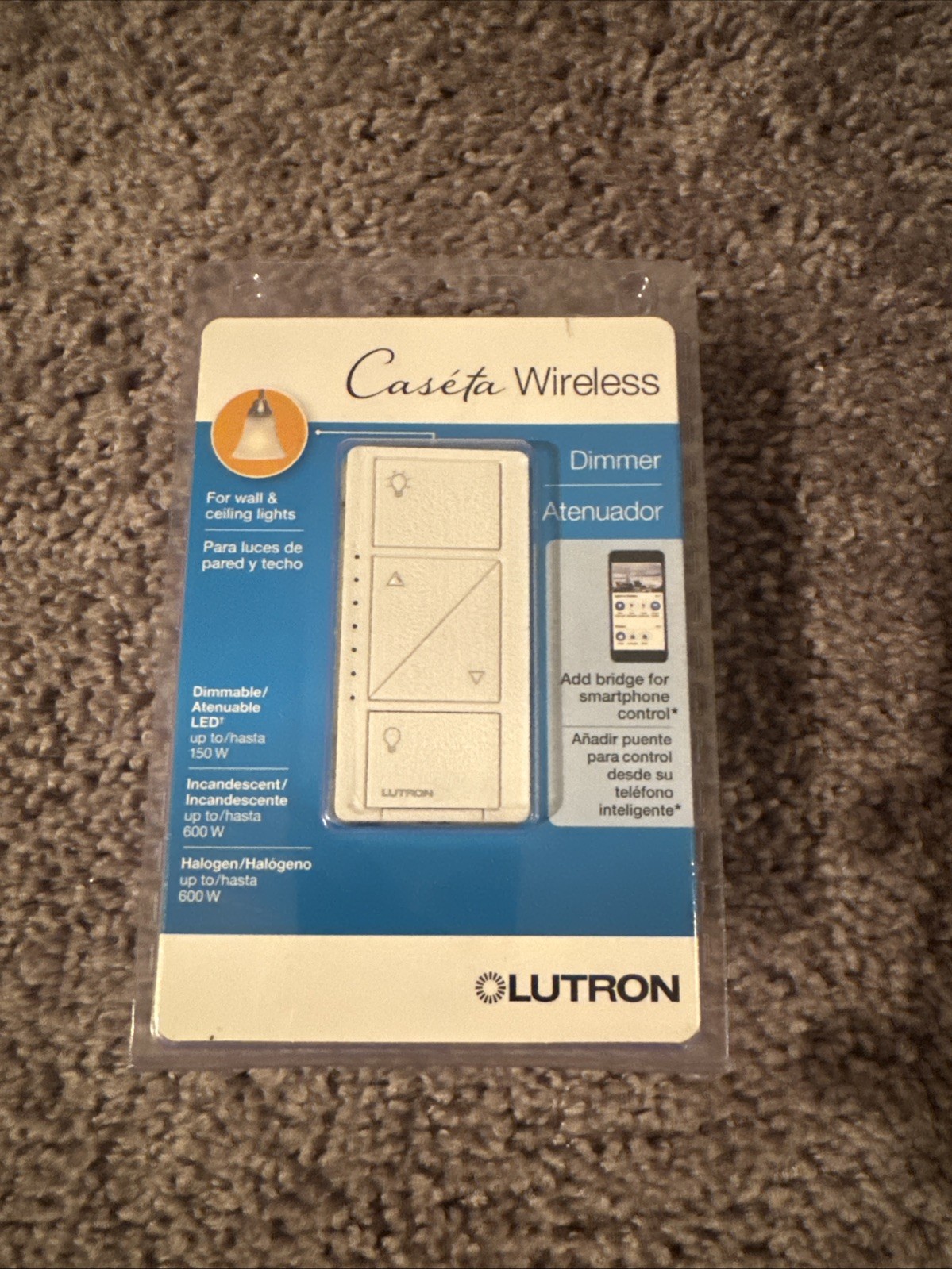 Lutron PD-6WCL-WH-R Lighting Dimmer Switch - White