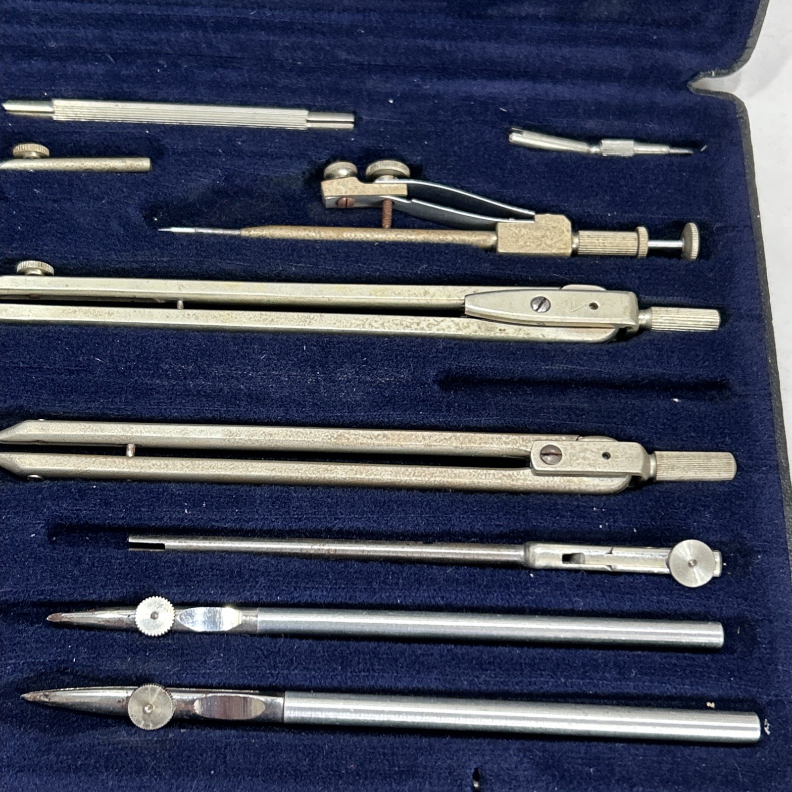 Vintage ALDA Technical Drawing Instruments Set Alten Dambach, German in Case