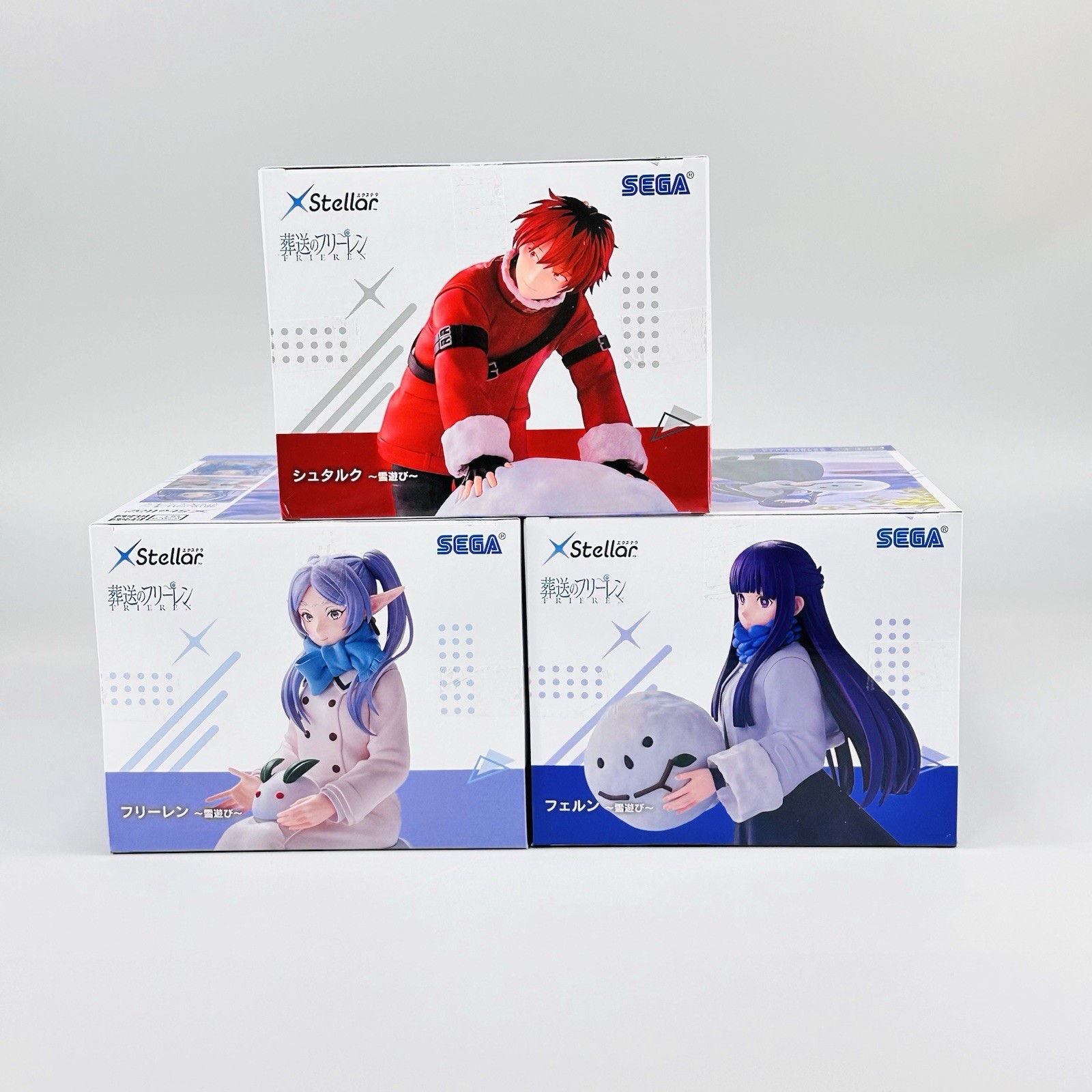 Frieren: Beyond Journey's End XStellar Snow play Fern Stark Figure Set NY SELLER
