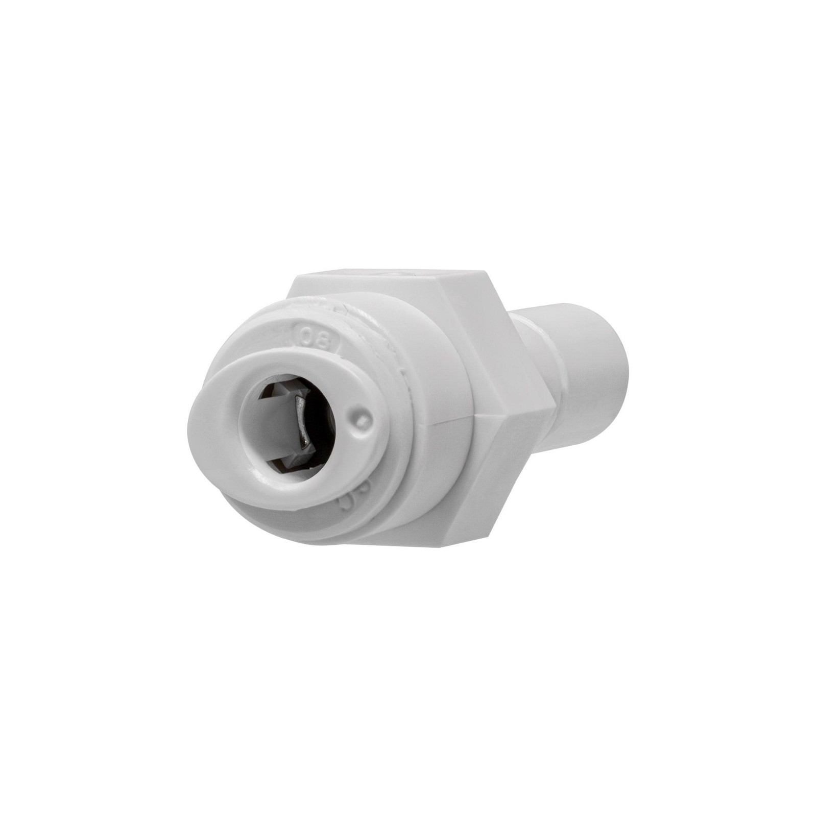 Quick connect stem reducer. 1/4" quick connect x 3/8" stem. Certified by NSF.