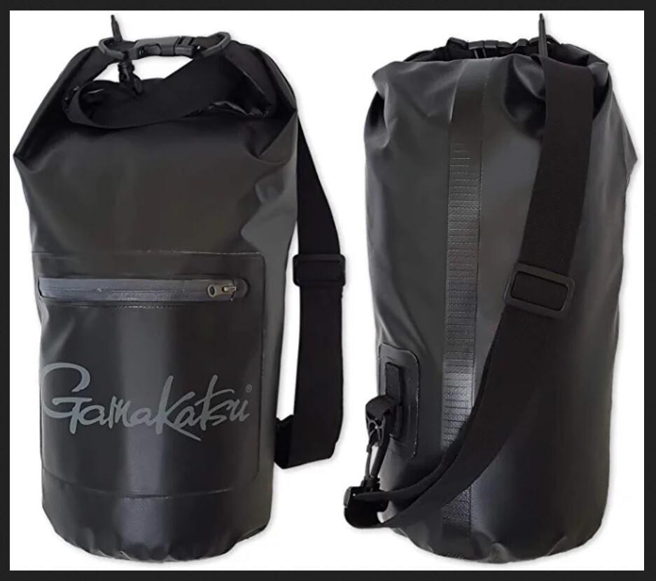 GAMAKATSU DRY BAG - 10L Waterproof Dry Bag- BLACK FREE USA SHIPPING #BAG003
