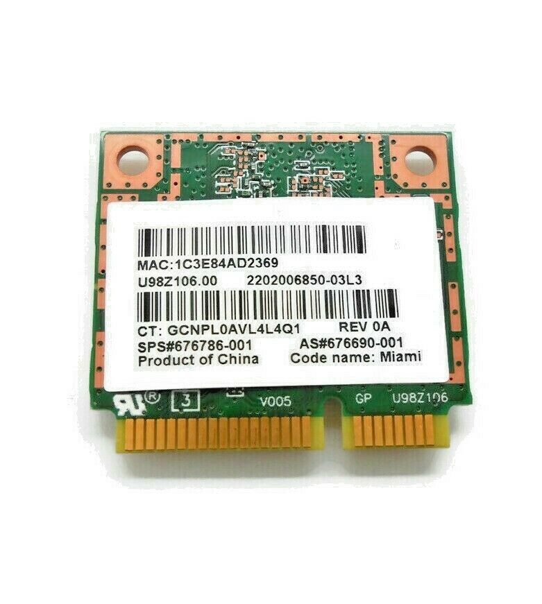 OEM HP Chromebook 14 14-SMB Genuine WiFi Wireless Card 676786-001 676690-001 194
