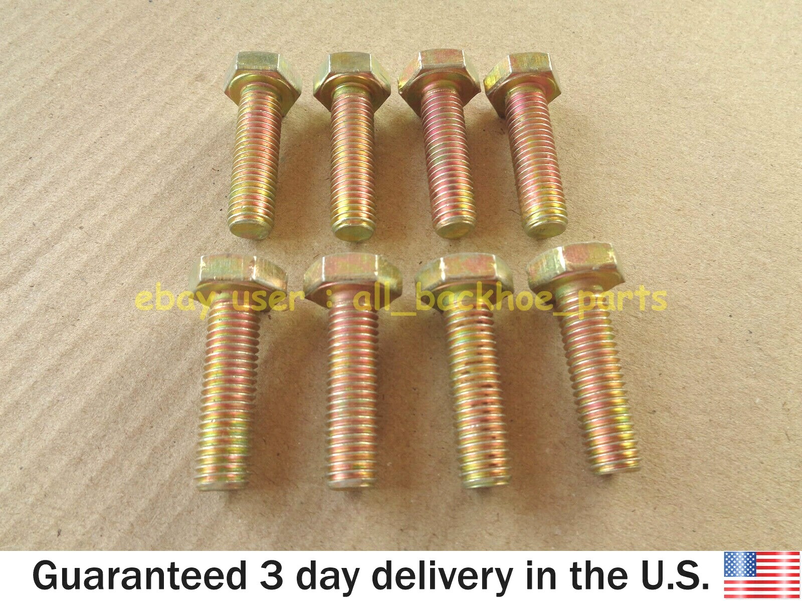 JCB BACKHOE - BOLT FOR EXTRADIG WEAR SLIDES, SET OF 8 PCS. (PART NO. 1318/3410Z)