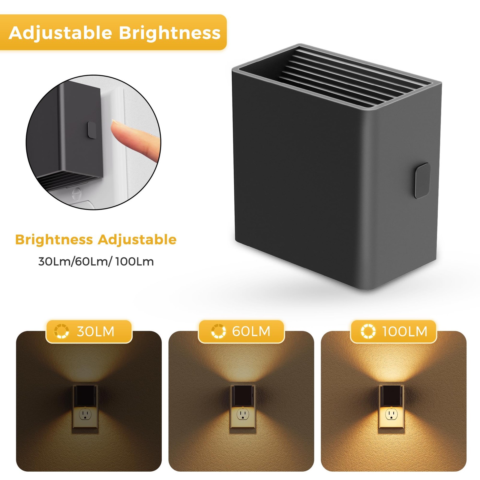 Night Light,Night Lights Plug into Wall,[2-Pack] Dusk to Dawn Sensor,Brightne...