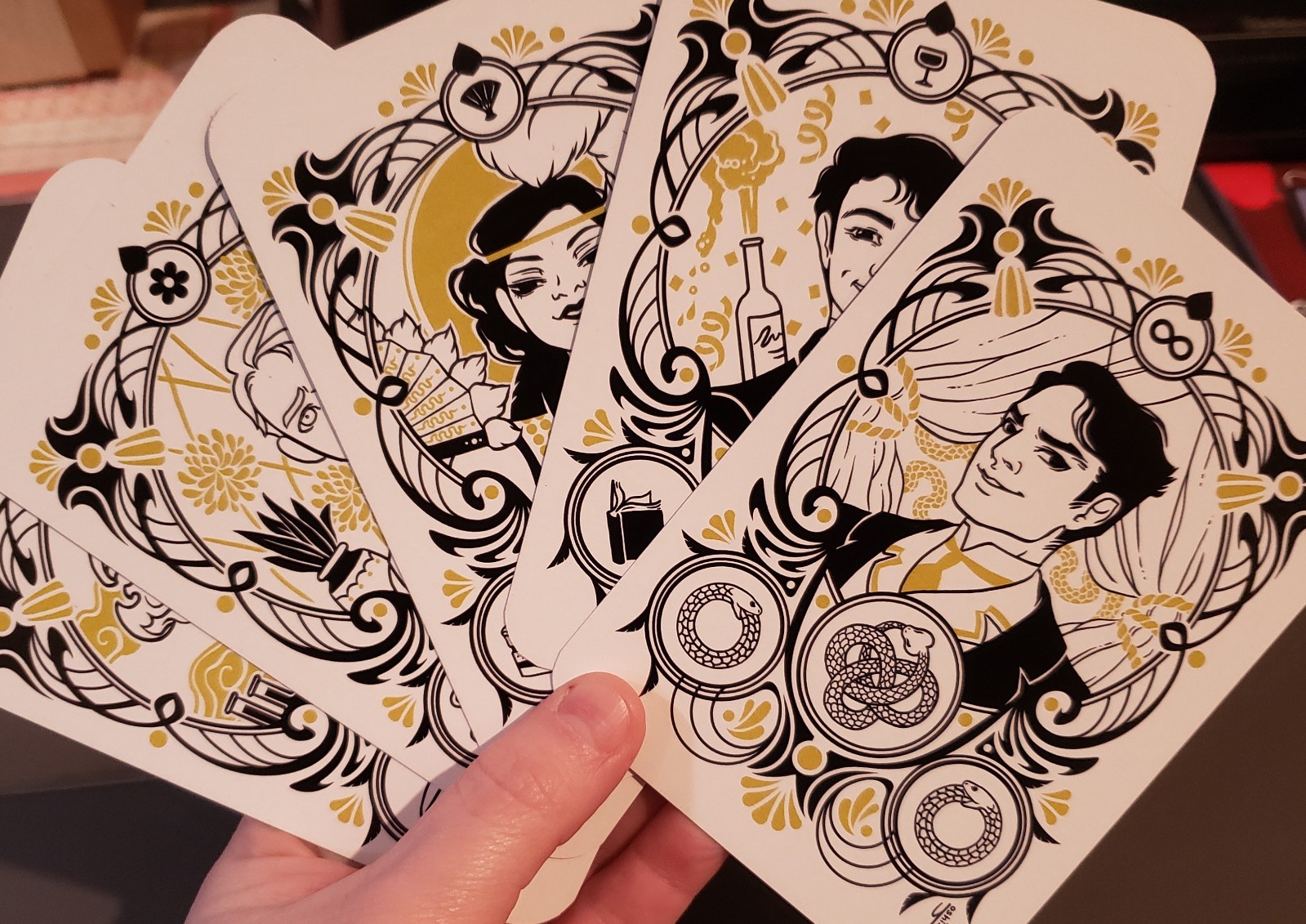 The Gilded Wolves Roshani Chokshi preorder exclusive art cards