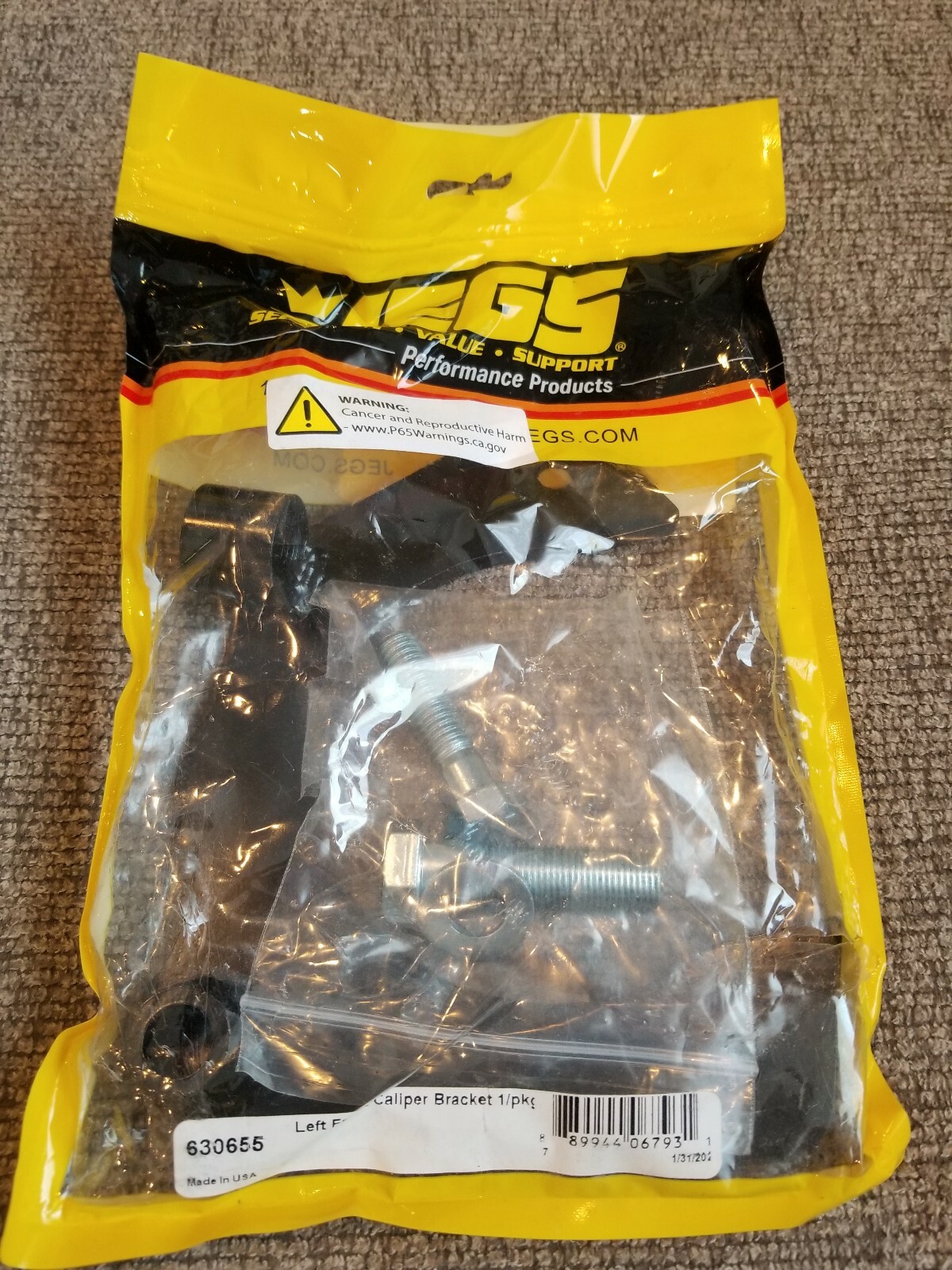 JEGS 630655 Left Front Caliper Bracket