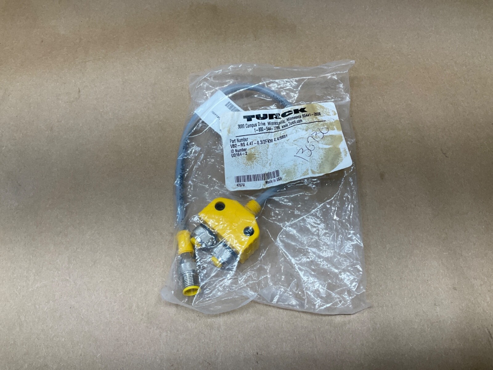 Turck VB2-RS 4.4T-0.3/2FKM 4.4/S651 Splitter Cordset U0164-2 #94C12*IAC