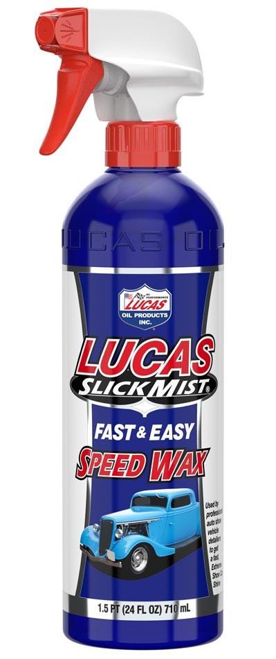 Lucas Oil 10160 Fast & Easy Slick Mist Speed Wax Paint Gloss Intensifier 24 oz
