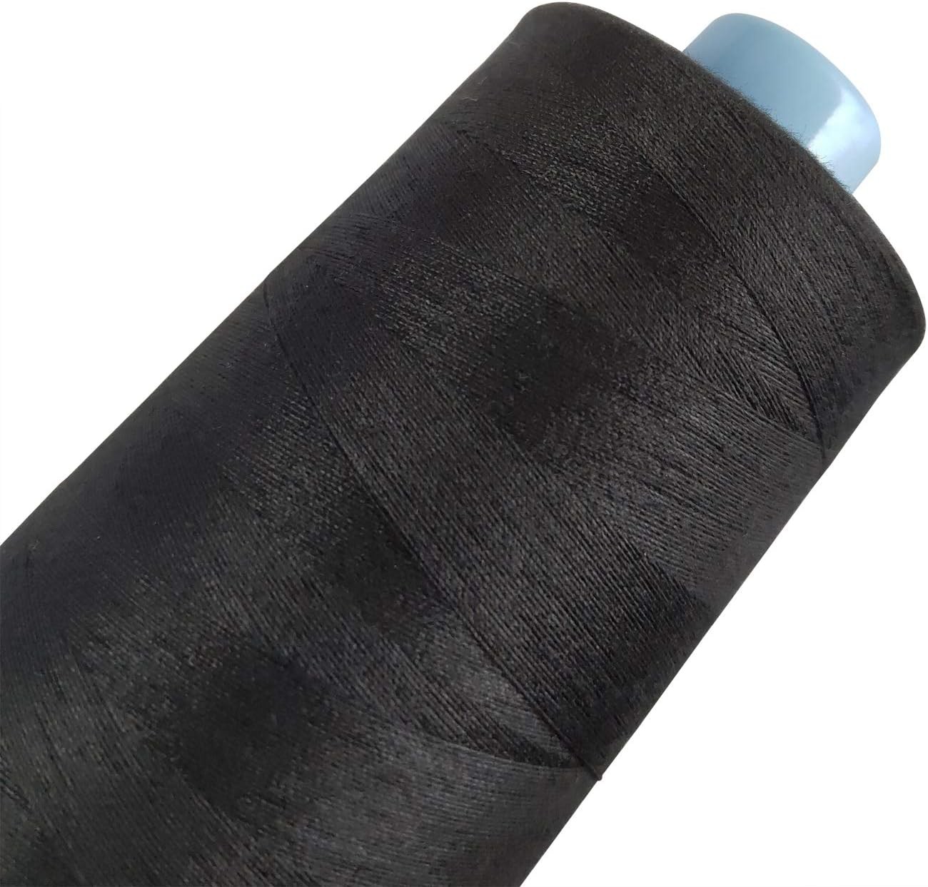 2 Spools Polyester Sewing Thread 3000 Yards White And Black