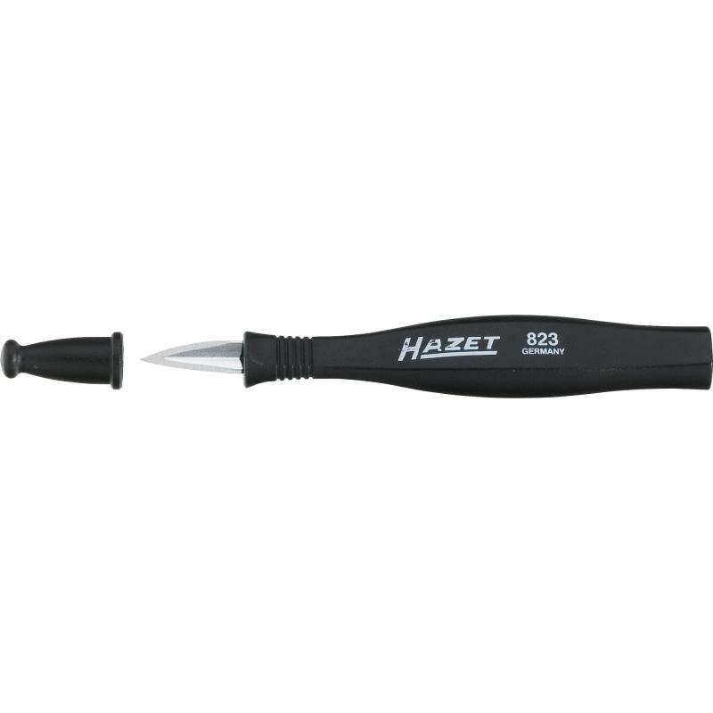Hazet 823 Fine Three-Square Scraper, 148 mm