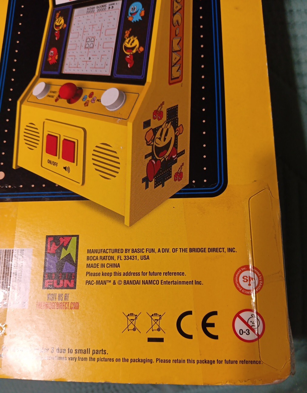 Pac Man Classic Arcade Gameplay Mini Game Unopened Handheld Works
