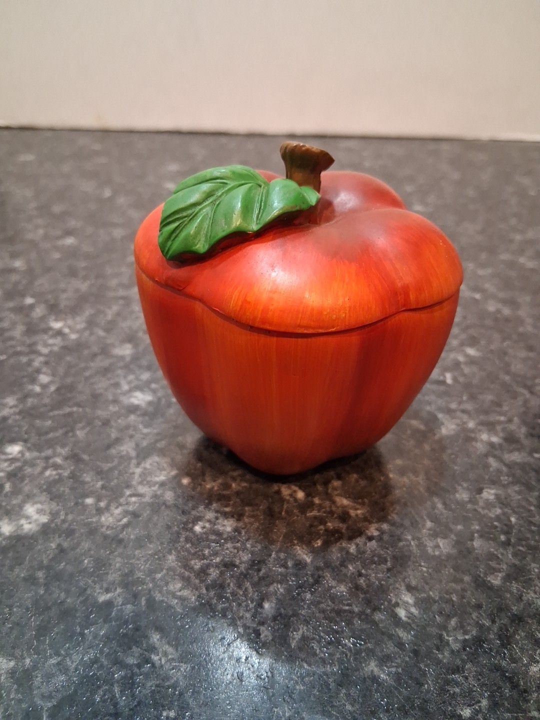 Red Apple Trinket Box 3"