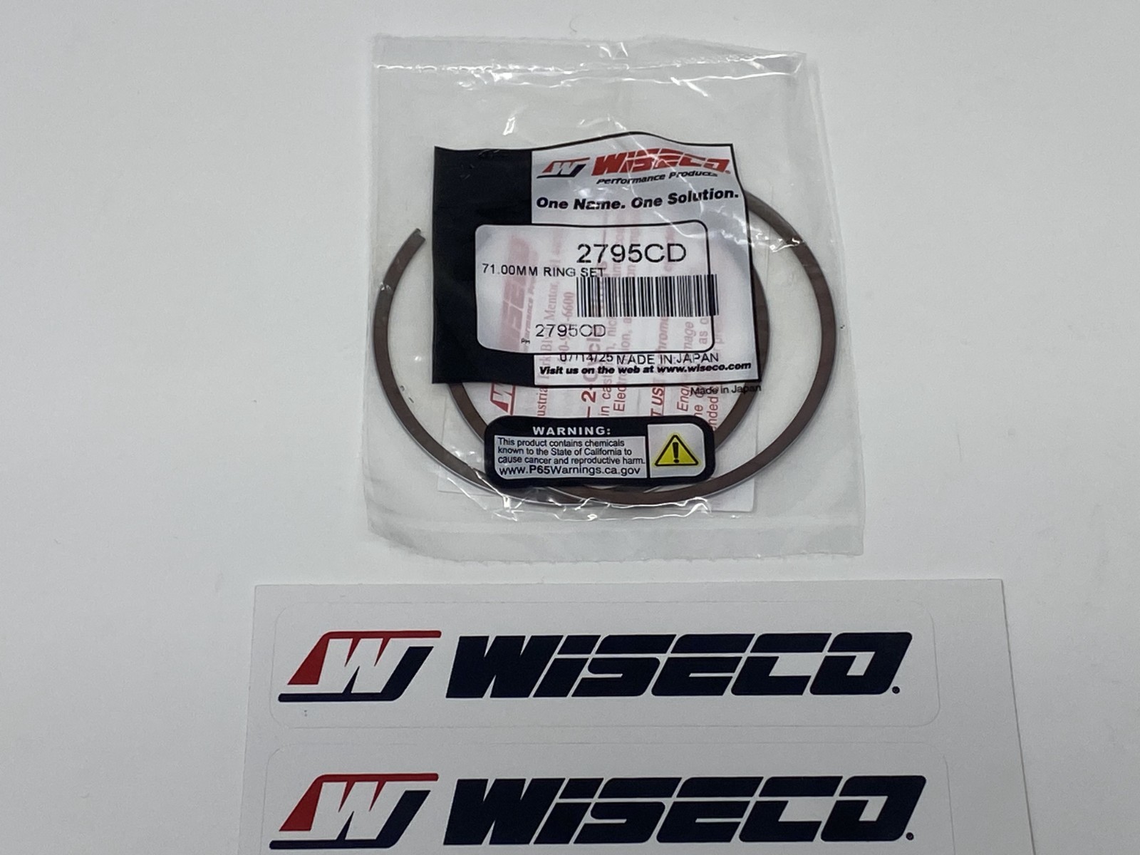 WISECO 2795CD CD PISTON RING RINGS SET 71.00mm 71.0MM 71mm CD2795 2795CS