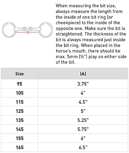 HORZE Jointed Loose Ring Snaffle Bit - 5 5, Silver