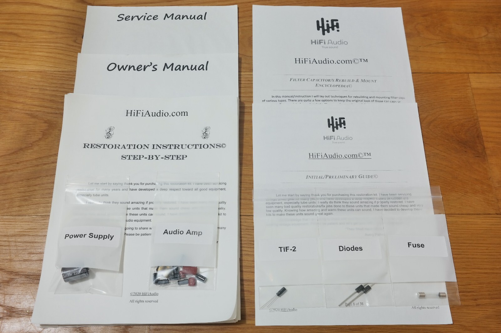 KLH model 21 tuner restoration recap repair service rebuild kit capacitor